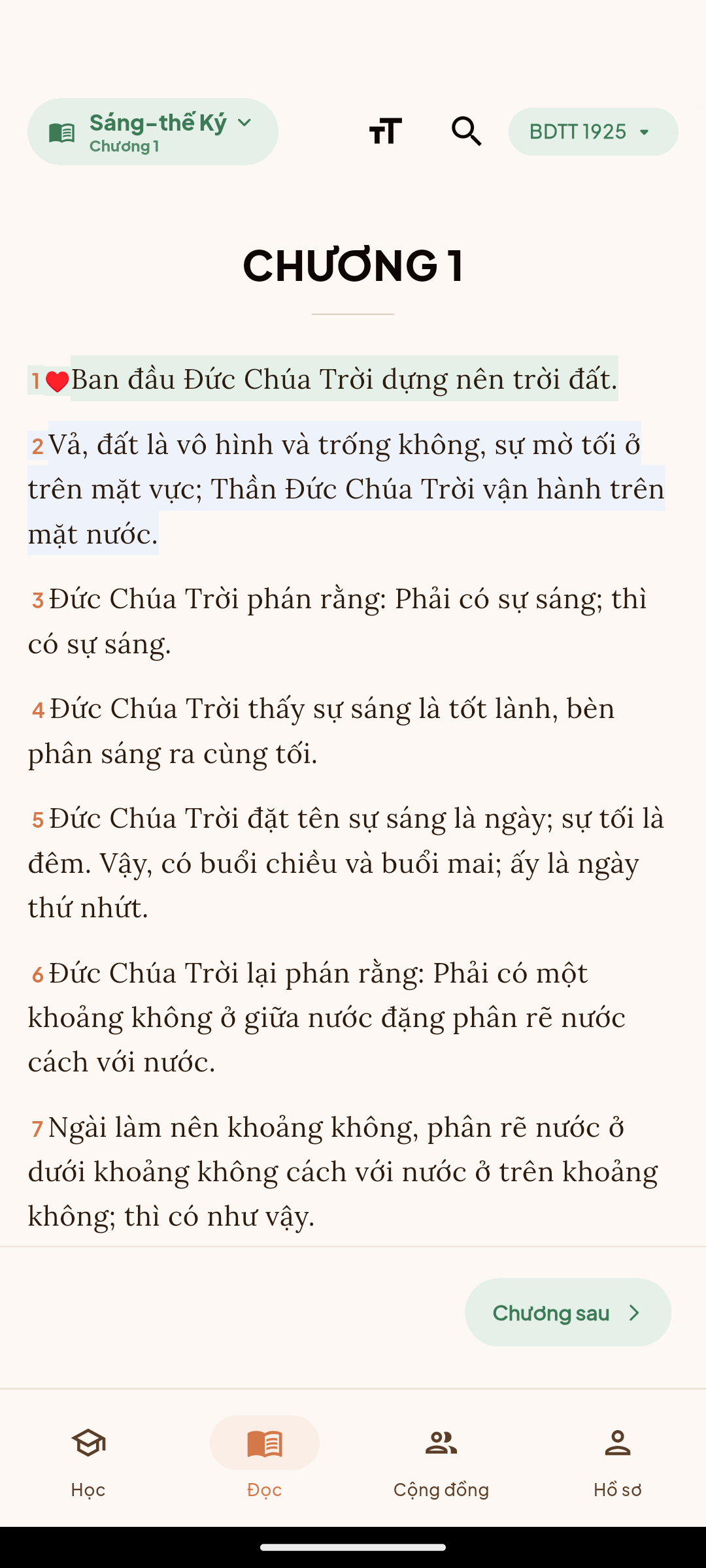 Đọc Kinh Thánh